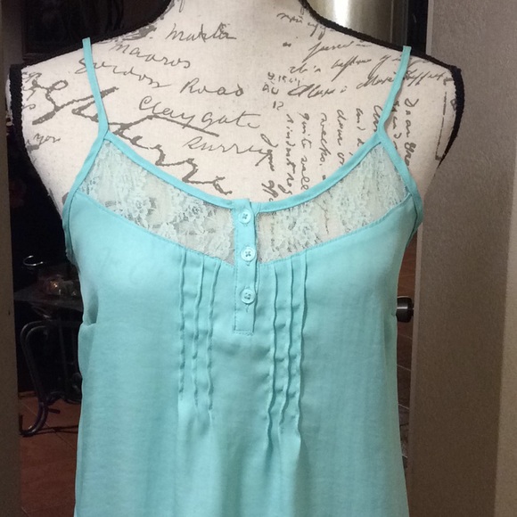 Mint polyester top - Picture 2 of 4